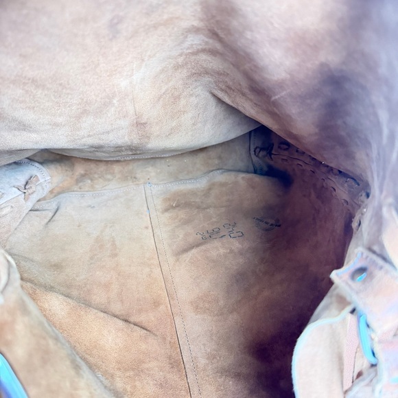 Gianni Notaro Genuine Leather Suede Tote Bag w/ Pouch | Made in Italy - Picture 13 of 16